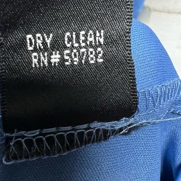 Adrianna Papell Dress Womens 8P Blue Tiered Layered Sleeveless V Neck Cocktail - Picture 10 of 13